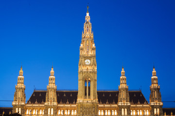 Fototapeta premium Rathaus, Vienna