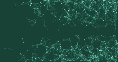 Procedural Network Mesh Art background illustration