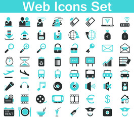 A set of web icons for business, finance and communication
