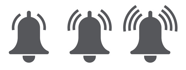 Bell for incoming messages. Vector. Notification. Alarm clock