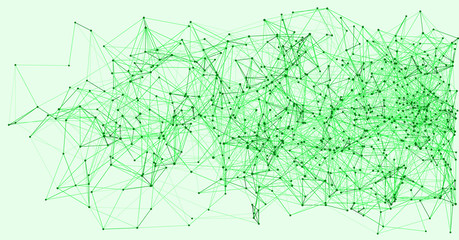 Procedural Network Mesh Art background illustration