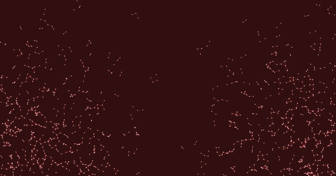 Procedural Network Mesh Art background illustration