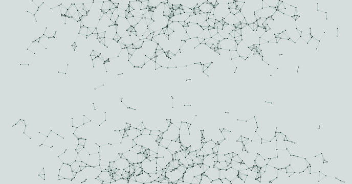 Procedural Network Mesh Art background illustration
