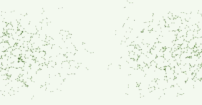Procedural Network Mesh Art background illustration