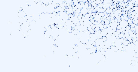 Procedural Network Mesh Art background illustration