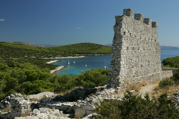 Gradina bay, island Žirje, Croatia.