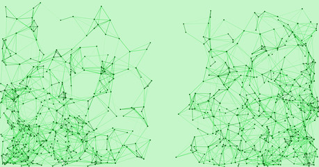 Procedural Network Mesh Art background illustration