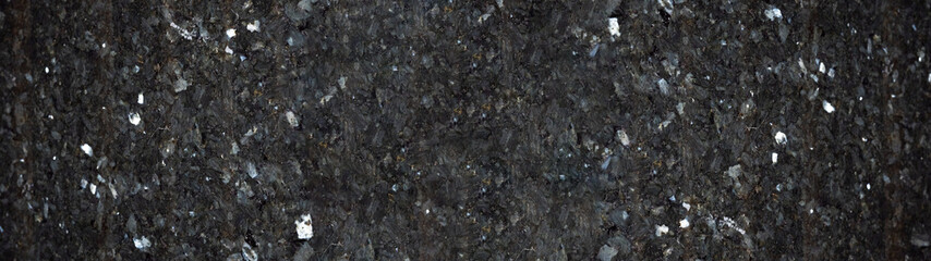 Black anthracite marbleized stone marble granite texture background panorama banner