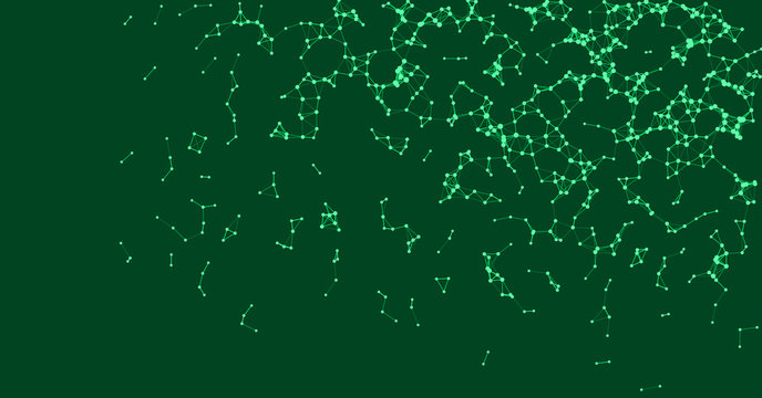 Procedural Network Mesh Art background illustration