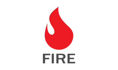 Fire icons for design. Logo with fire, icon, vector illustration in a flat style.