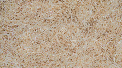 a background of tree shavings