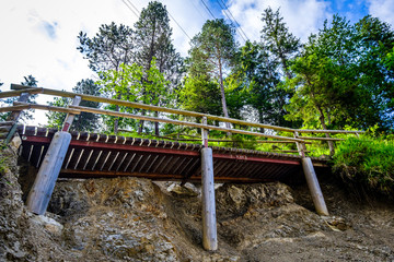 Fototapeta premium old bridge at the alps
