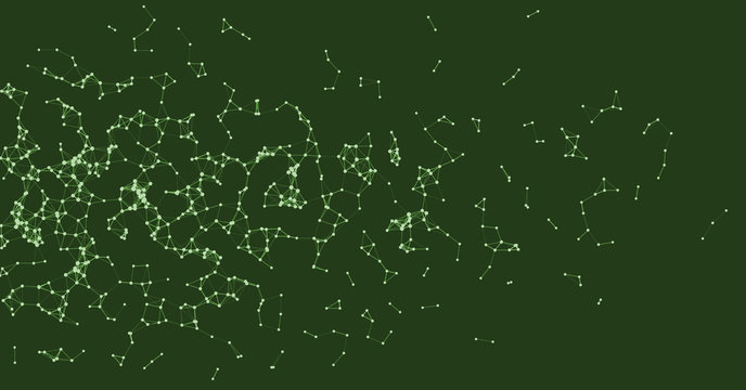 Procedural Network Mesh Art background illustration
