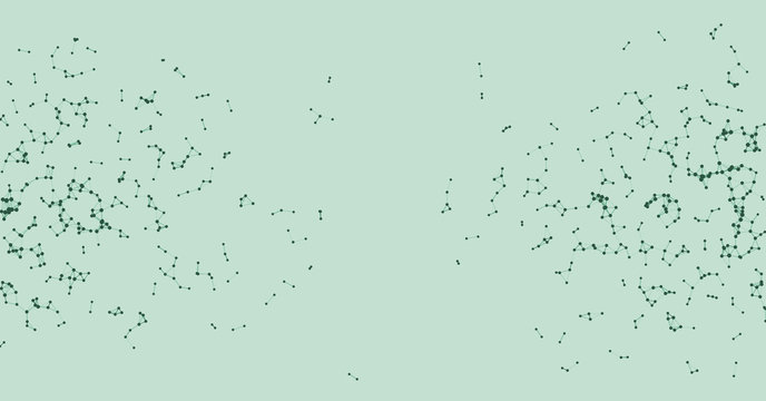 Procedural Network Mesh Art background illustration