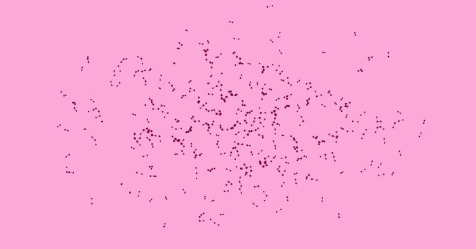 Procedural Network Mesh Art background illustration