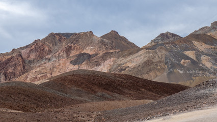 Artist palette view at Death valley desert