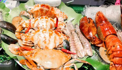 Sea crab cooked according to a special recipe.