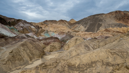 Fototapeta na wymiar Artist palette view at Death valley desert