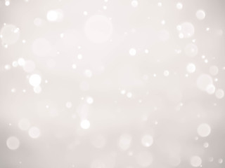 white bokeh lights defocused.Abstract bokeh lights with soft light background. Blur wall.