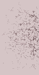 Fototapeta premium Procedural Network Mesh Art background illustration