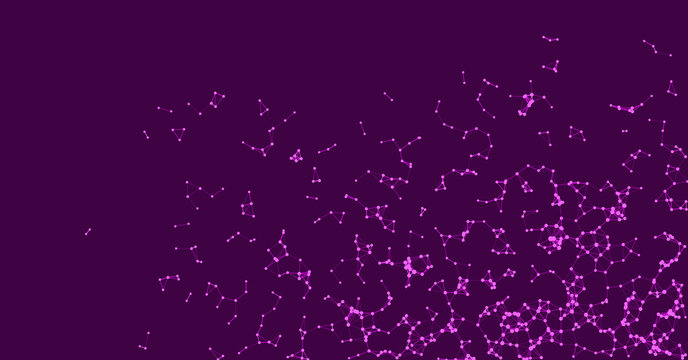 Procedural Network Mesh Art background illustration
