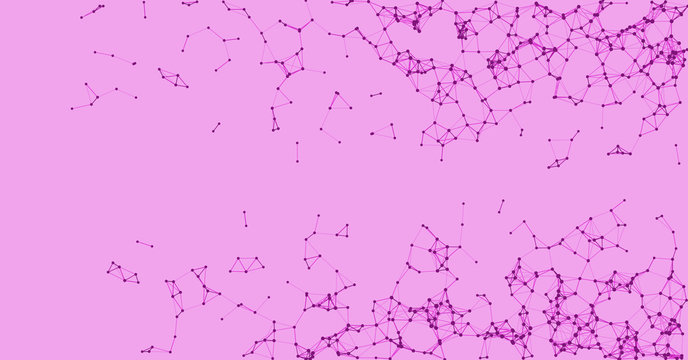 Procedural Network Mesh Art background illustration