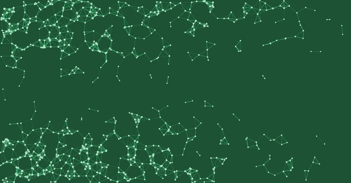 Procedural Network Mesh Art background illustration