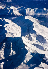 aerial Himalaya mountain in Tibet