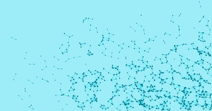 Procedural Network Mesh Art background illustration