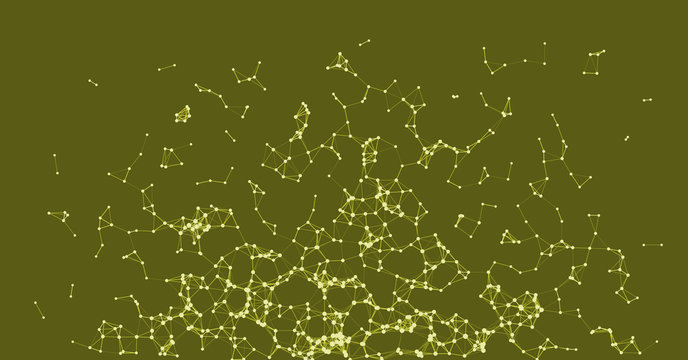 Procedural Network Mesh Art background illustration