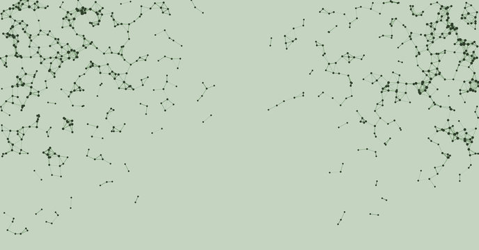 Procedural Network Mesh Art background illustration