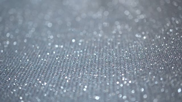 Silver Sequined Fabric Slider Shot