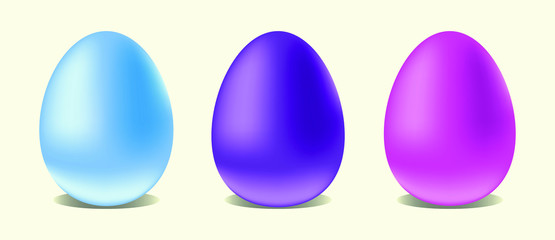 set of easter eggs