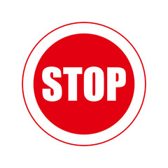 Stop sign. Infographic element. Vector illustration.