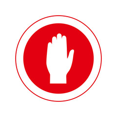 Stop sign. Infographic element. Vector illustration.