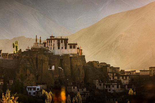 Leh Palace the monastery in center of Leh city in Jammu India