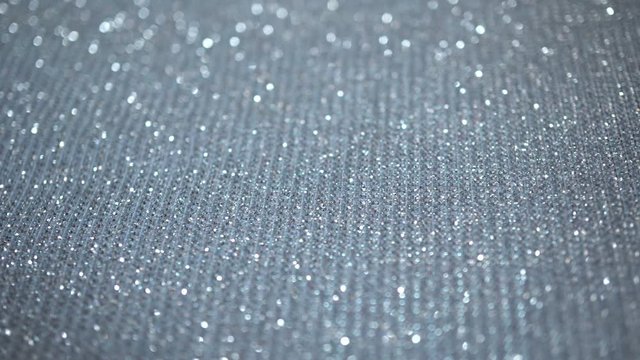 Silver Sequined Fabric Slider Shot