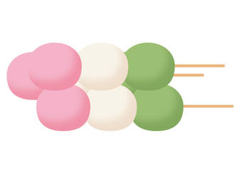 お花見の三色団子