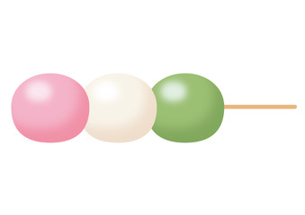 お花見の三色団子