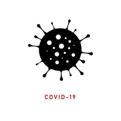 Stop Virus. Flat Vector Illustration. Stop Sign.