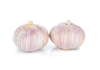 garlic  isolated on white background