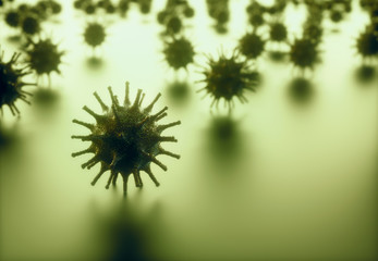Viral Particle Conceptual Structure Virus Infections - obrazy, fototapety, plakaty