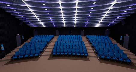Obraz premium auditorium cinema room scene