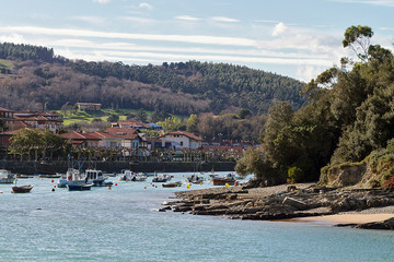 Fototapeta premium Gorliz and Plentzia coast in Bizkaia province, Spain