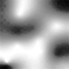 HALFTONE DESIGN. MONOCHROME ORGANIC RASTER. DOTS VECTOR BACKGROUND