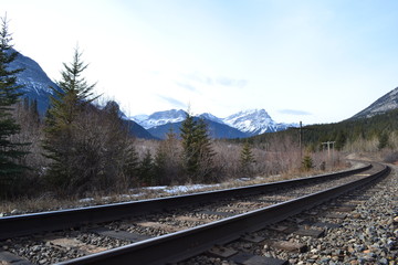 railway in the mountains