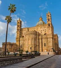 Rolgordijnen Metropolitan Cathedral of the Assumption of Virgin Mary in Palermo, Sicily, Italy © majonit