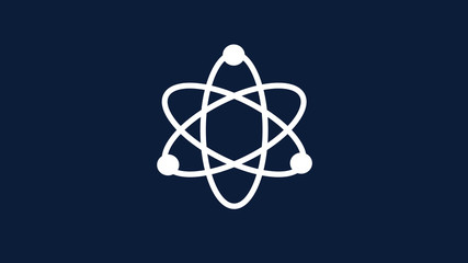 Fototapeta na wymiar atom on white background,Atom icon,New atom icon