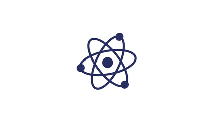 Atom isolated on white background,New atom isolated icon