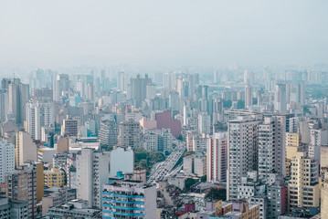 Fototapeta na wymiar Vista aérea urbana dos prédios em São Paulo
